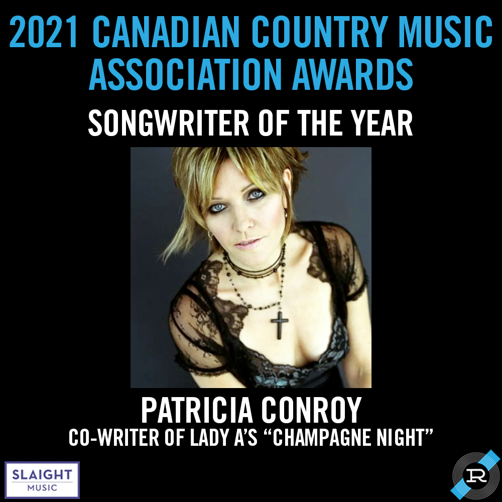 Reservoir Media PATRICIA CONROY EARNS 2021 CCMA SONGWRITER OF THE